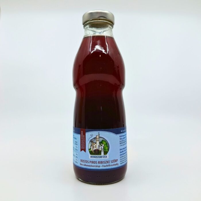 piros ribiszke szörp