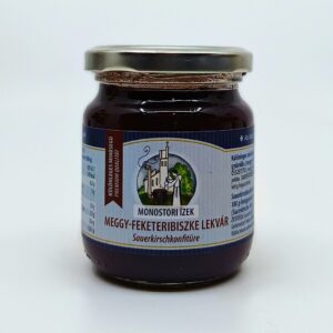 Meggy-feketeribiszke lekvár 220 g - Ciszterci Monostor Kismaros