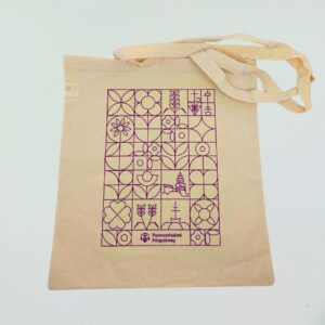 Vászontáska - Főkapu motívum - lila